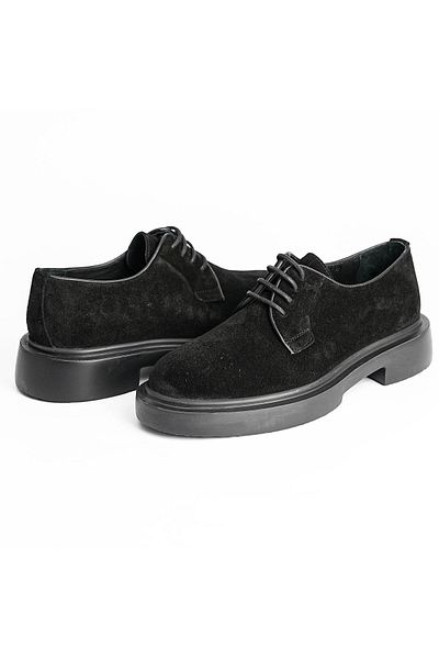 TETRİ Halet Model Genuine Leather Handmade Men's Black Casual Shoes