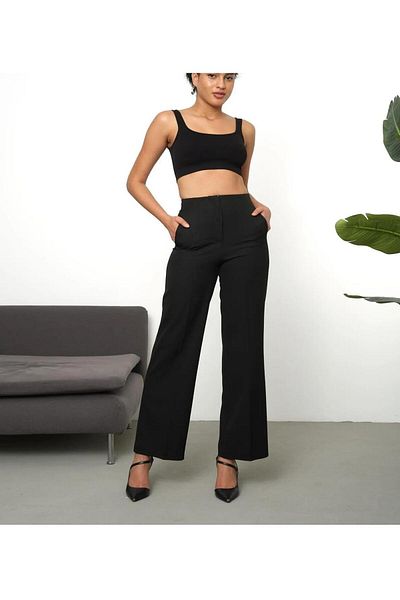 Asia Asia Front Plies Palazzo Fabric Bol Leg