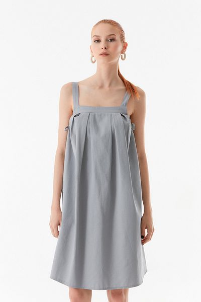 Fulla Moda Rochie din Gabardina - Detaliu lateral