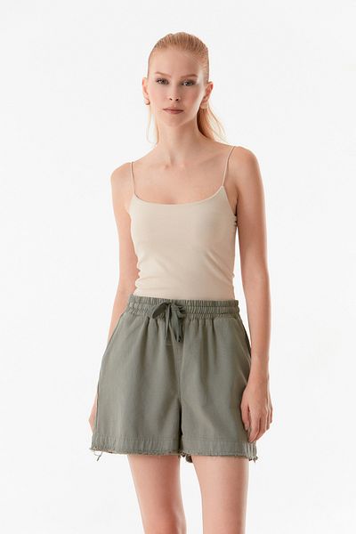 Fulla Moda Rochie cu ciucuri Pantaloni scurți de bază