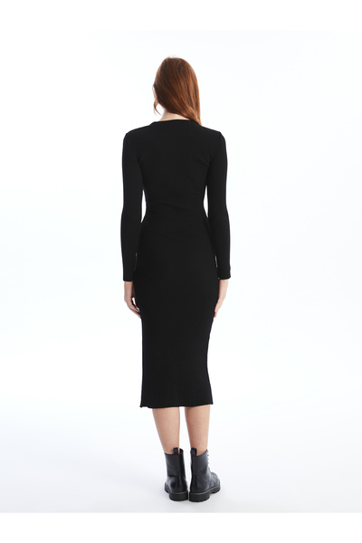 LC Waikiki Bisiklet Yaka Kadın Triko Elbise