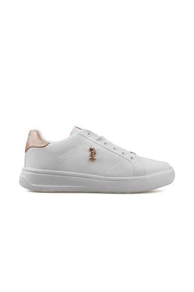 U.S. Polo Assn. Pantofi de damă Exxy White - Pantofi sport ortopedici de zi cu zi