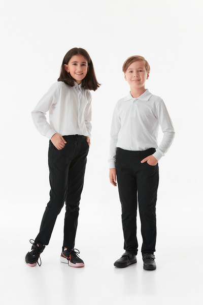 Fulla Moda Beli Lastikli Straight Unisex Çocuk Pantolon