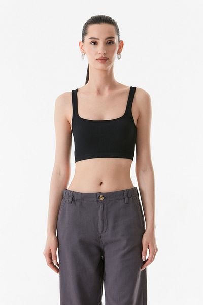 Fulla Moda Corded Crop Bustier - Stylish Design