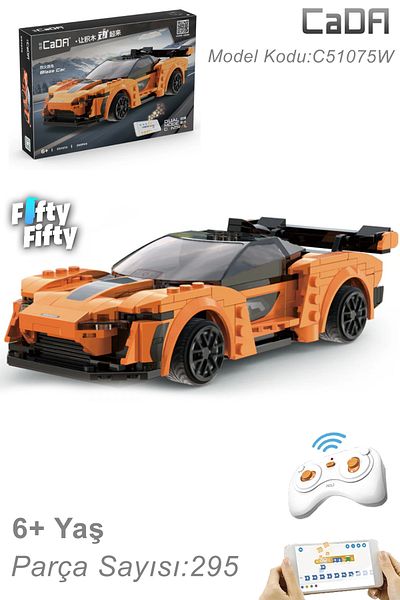 Vagonlife Blaze Cada Race Car - Remote Controlled, C51075W (295 Pieces) Toy Set