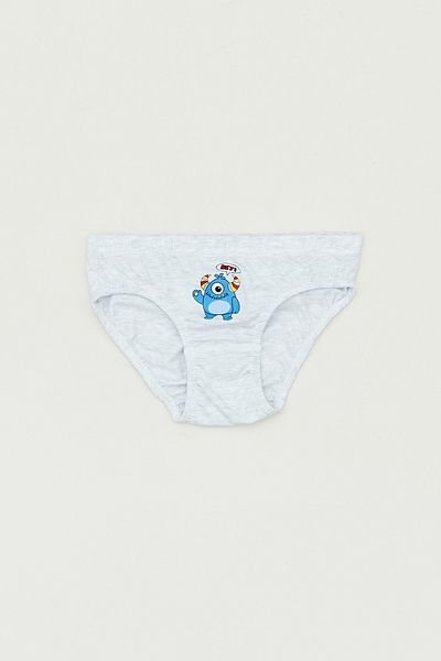 Fulla Moda Set de 3 chiloți cu imprimeu monstru pentru băiat