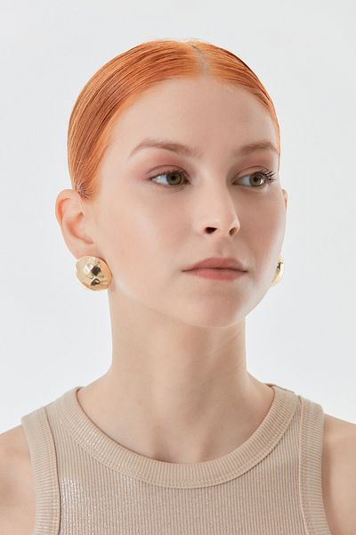 Fulla Moda Disco Ball Design Earrings