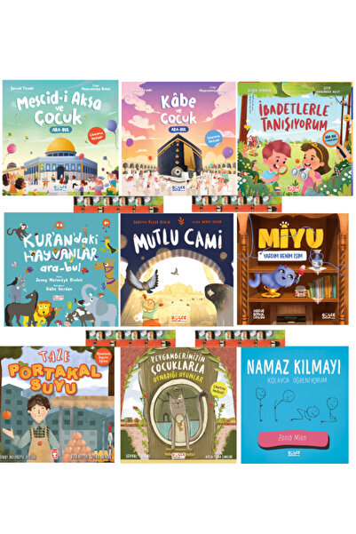 Gülce Kitap Okulöncesi dini kitaplar-Kabe ve Çocuk,Mescidi Aksa ve Çocuk,Kura...
