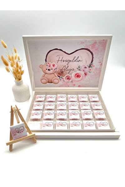 pandart Hoşgeldin Bebeğim Yenidoğan Bebek Çikolatası Isimli Çikolata