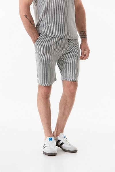 Fulla Moda Lace-up Ribbed Waist Shorts