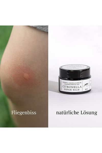 Radika Aromatherapy Citronella Repair Balsam natürliche Mückenstich- und Juckreizsalbe, BIO, 30 g