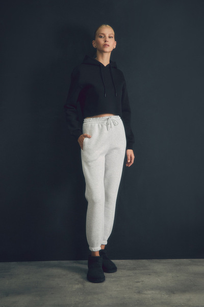 Fulla Moda Jogger Sweatpants με τσέπες και ελαστική μέση