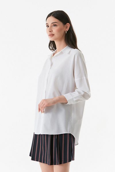 Fulla Moda Πουκάμισο Oversize Cut Basic