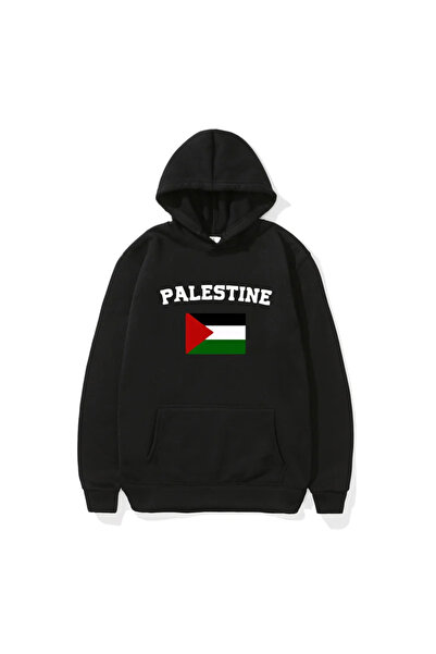 Pink Sky Φούτερ με στάμπα Palestine Unisex Oversize