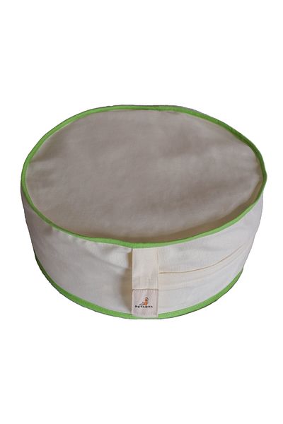 PETARYA Μαξιλάρι διαλογισμού Zafu Natural με φλούδα φαγόπυρου