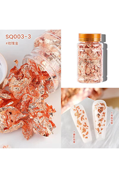 Venalisa Protez Tırnak Süsleme Folyosu Varak Folyo Bronz Renk