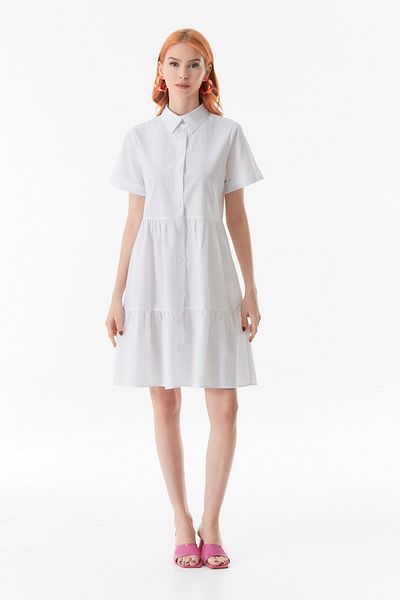 Fulla Moda Shirt Collar - Buttoned Comfortable Dress Design