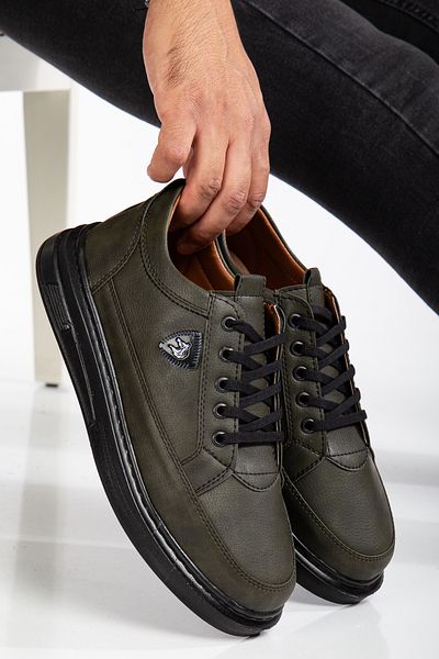BY ERG SHOES Ανδρικά καθημερινά εύκαμπτα άνετα και εύκολα στη χρήση ραμμένα ελαφριά αθλητικά παπούτσια για περπάτημα