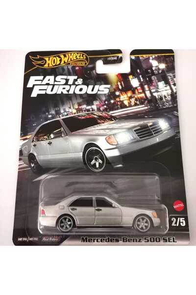 HOT WHEELS بريميوم 2024 ميكس 3 فاست اند فيوريوس مرسيدس بنز 500 SEL