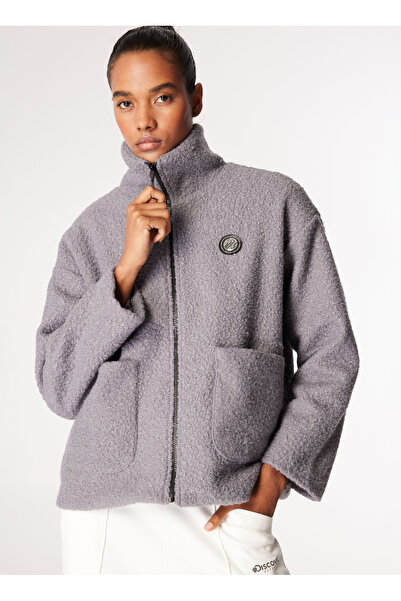 Discovery Expedition Füme Kadın Gömlek Yaka Loose Fit Sweatmont D4WL-SWT3097