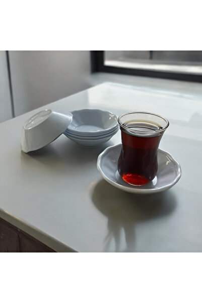 UpHome 100'lü Beyaz Çay Tabağı Plastik