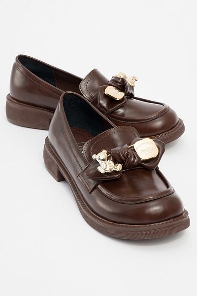 LuviShoes Arden Brown Skin Women's Loafer