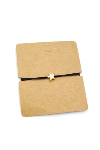 AychaAksesuar Black String Star Bracelet