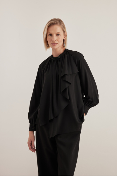 Aker 2243111 Yakası Taşlı Bluz