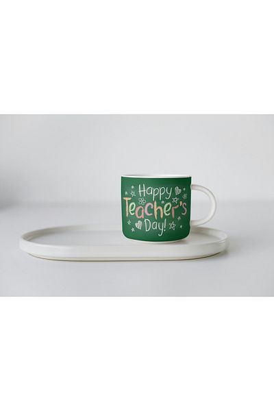 EYBaskı Tasarım Porcelain Teacher's Day Custom Print Nescafe Cup (You Can Print Name-From Problemy to Seller)