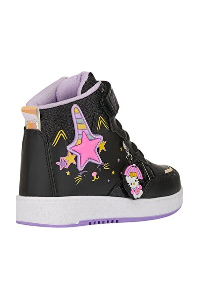 İmerShoes Girl's Sneakers - Elastic Laces, Velcro High Top, Comfortable Lightweight, Basketball Sports Shoes 3260