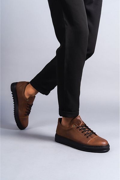 COCCO CROSS SLW152 Готини мъжки маратонки - с връзки и класически, ежедневни, кафяви