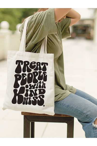 Cemira Harry Styles Treat People Practical Pinterest Tote - Shopper and Book Bag, Canvas Tote Bag