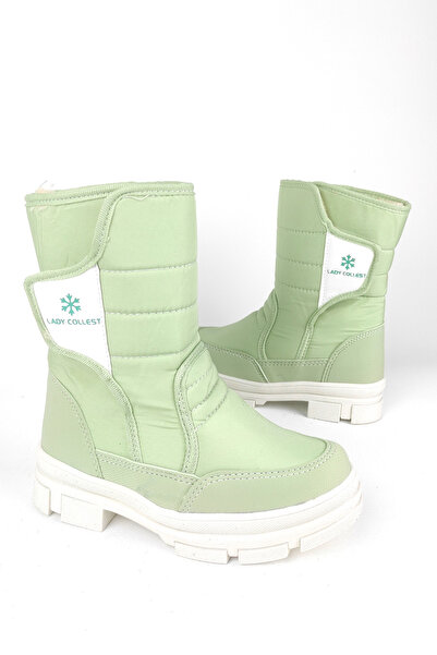 Zerenyus Lady Thermal Anti-Slip Sole Velcro Girls' Snow Boots Green