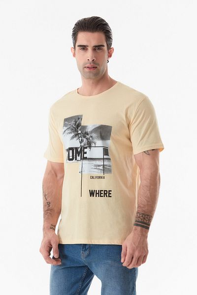 Fulla Moda Printed Crew Neck T-Shirt