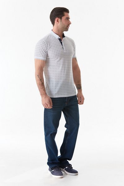 Fulla Moda Polo Neck Printed T-Shirt