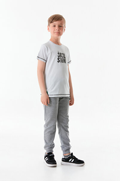 Fulla Moda Μπλουζάκι για αγόρι - εμπρός και πίσω με στάμπα