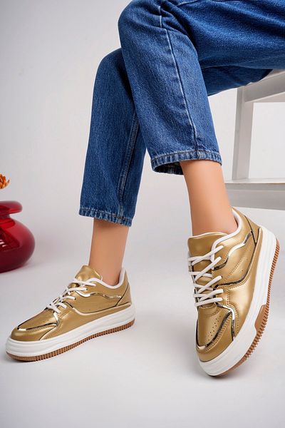 infinite8 Pantofi de damă - Pantofi sport casual, cu dungi
