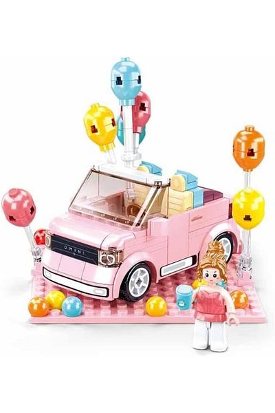 Sluban Mini Handcraft Party Car Pink Construction Set