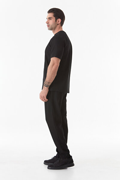 Fulla Moda Μπλουζάκι με ριμπ λαιμόκοψη