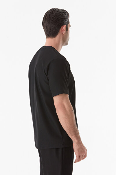 Fulla Moda Μπλουζάκι με ριμπ λαιμόκοψη