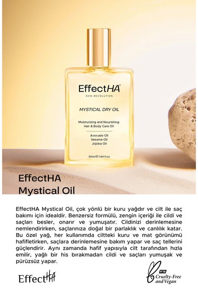 EffectHA Mystical Oil Moisturizing and Nourishing Dry Care Oil for Hair & Body 50ml
