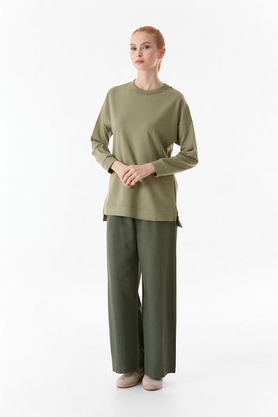 Fulla Moda Φούτερ Basic Crew Neck