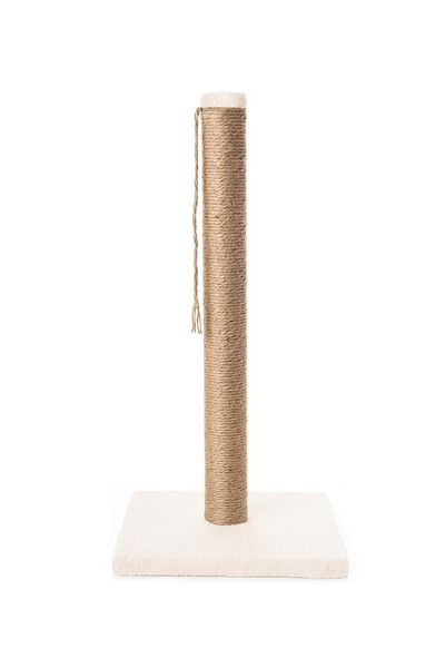 BEYLİNİ 40cm Cream Color Plush Fabric Stick Cat Scratch Board - Erasable Disassembled