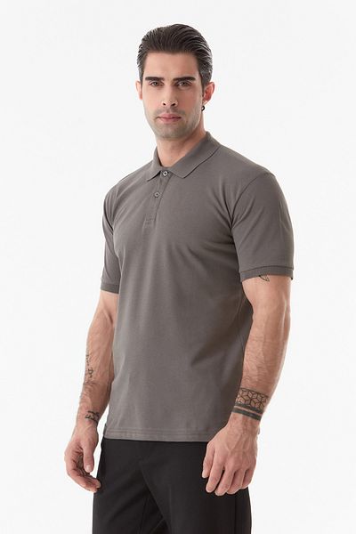 Fulla Moda Tricou cu nasturi cu guler polo de bază