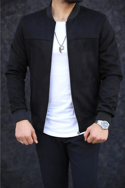 DENSMOOD Suede College Jacket