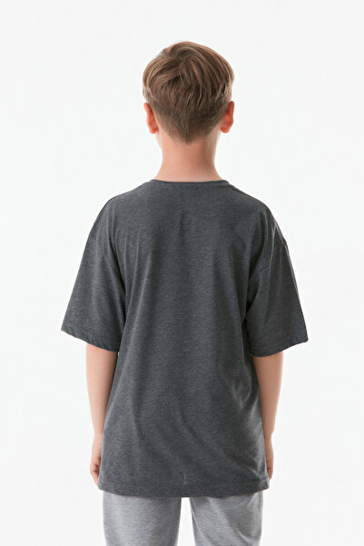 Fulla Moda Printed Crew Neck Unisex Kids T-Shirt