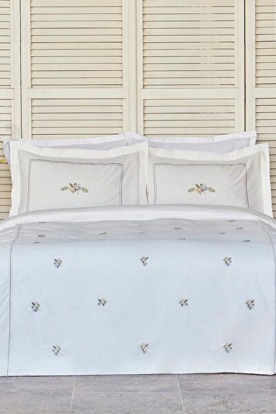 Karaca Home Σετ Παπλωματοθήκη Cavale Double Embroidered Powder Percale