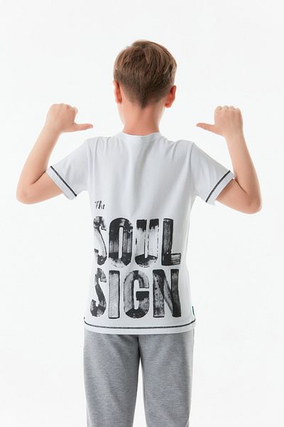 Fulla Moda Tricou pentru băiat - Imprimat față și spate