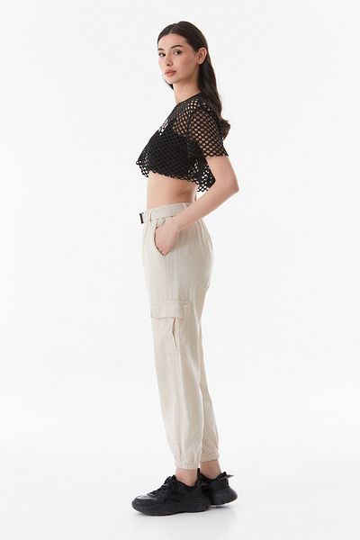 Fulla Moda Ζώνη Cargo Pocket Jogger Παντελόνι
