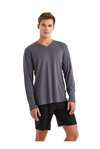 Blackspade Ανδρικό Σετ Πιτζάμες Anthracite 3 τεμαχίων 40572